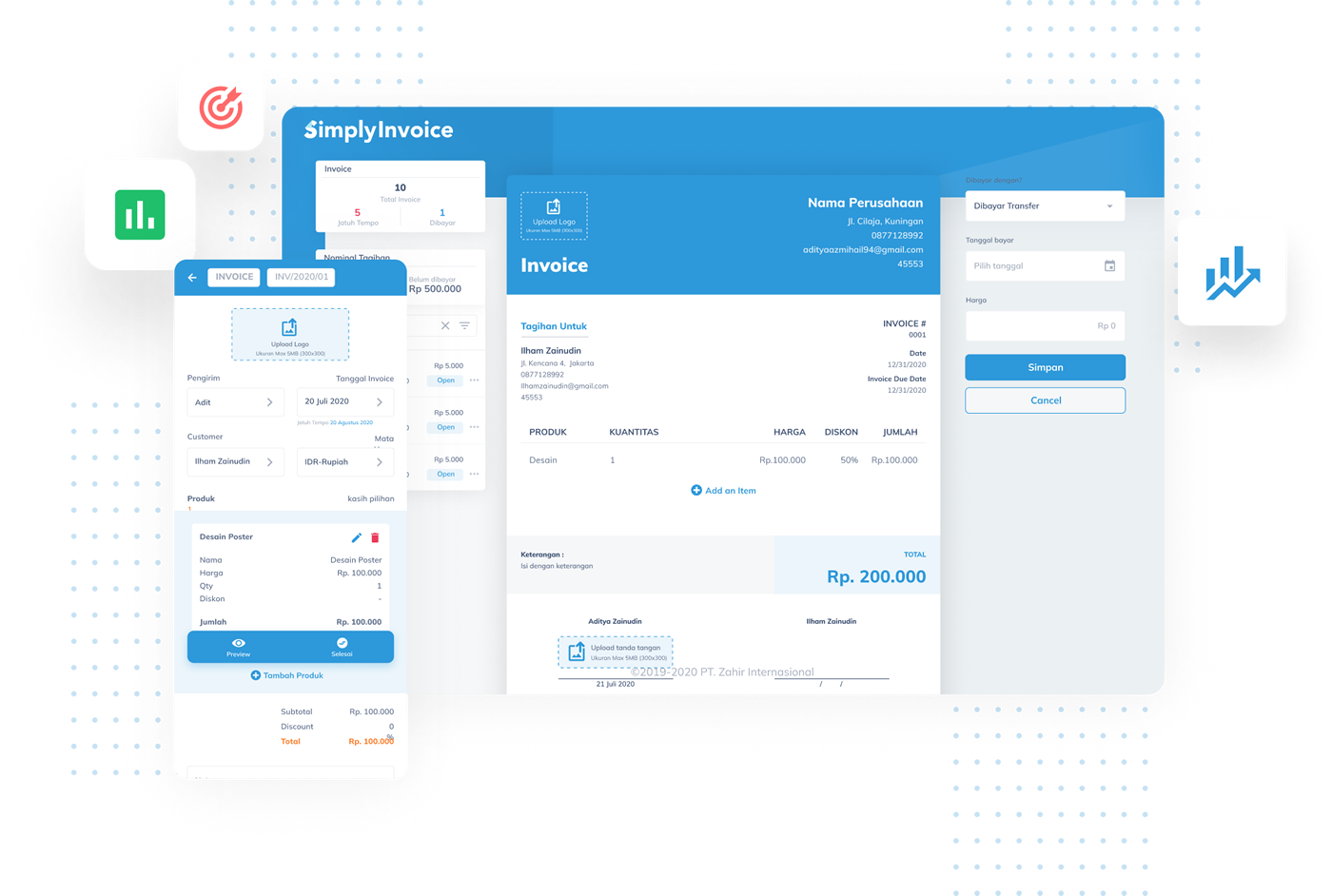 Zahir Simply Invoice