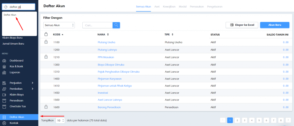 Screenshot Harmony Accounting Software